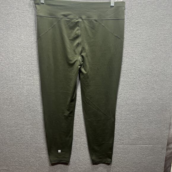 Sweaty Betty All Day Women Athletic Leggings 7/8 Length Stretch Green Size XL - Picture 4 of 14